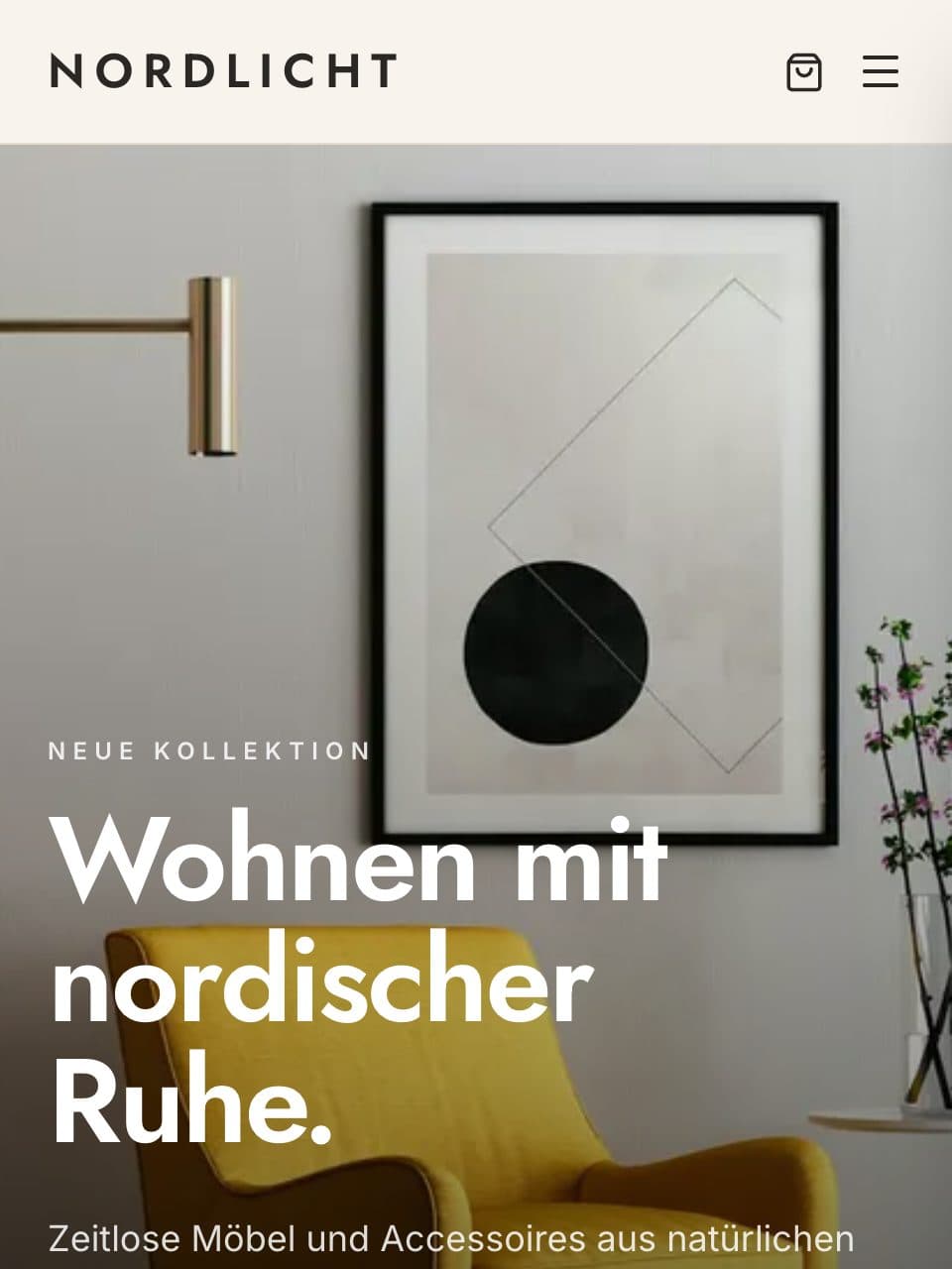 Website-Referenz: NORDLICHT Interior